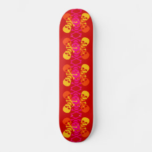 Skulls & Crossbones Pattern Skateboard