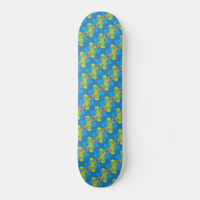 Skulls & Crossbones Pattern Skateboard (Front)
