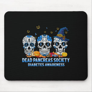 Skulls Dead Pancreas Society Diabetes Awareness Ha Mouse Pad