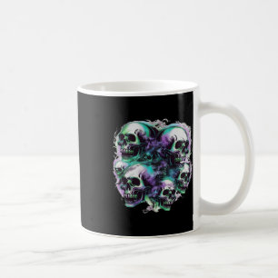 Skulls Ghost Flying Halloween Fall Fun Tee Coffee Mug