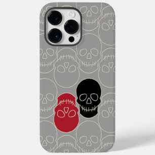 Skulls - Ghost Grey and Bone White  Case-Mate iPhone 14 Pro Max Case