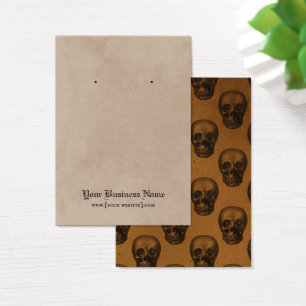 Skulls Gothic Halloween Earring Display Card