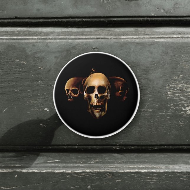 Skulls Human Black Ceramic Knob (Creator Uploaded)