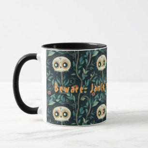 Skulls in Magical Halloween Forest Personalised Mug