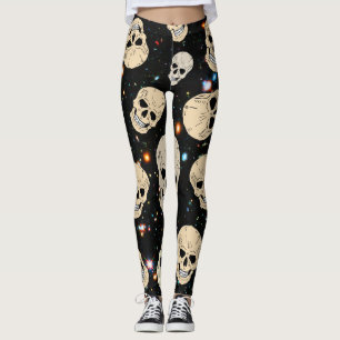 Skulls in Space Leggings