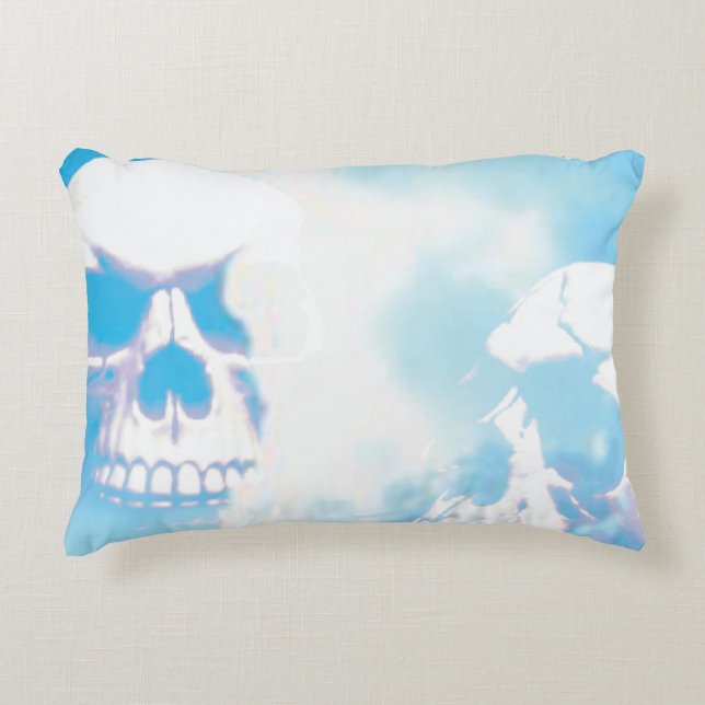 Skulls in the Clouds Decorative Cushion (Front)