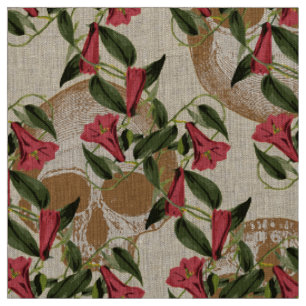 Skulls In The Garden (Light) Fabric