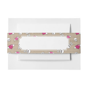 Skulls Invitation Belly Band