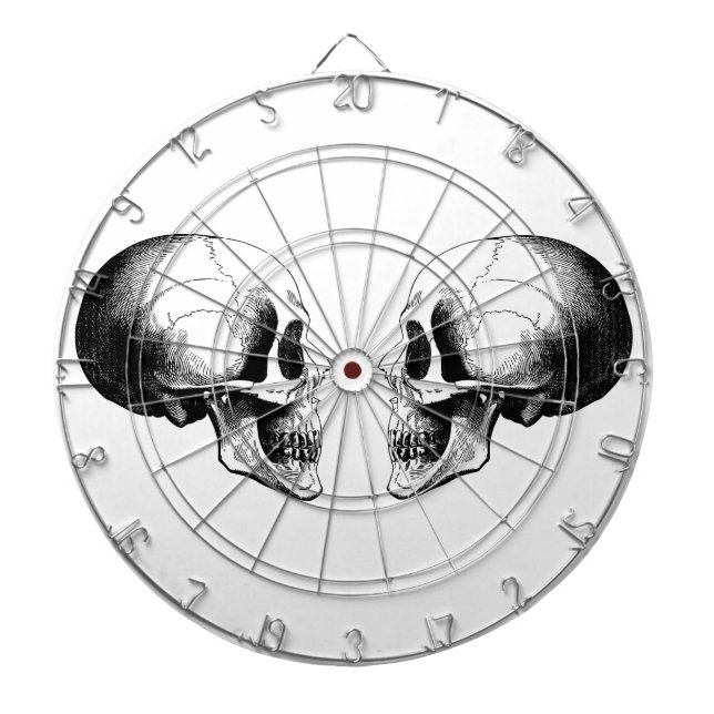 Skulls Metal Cage Dartboard (Front)