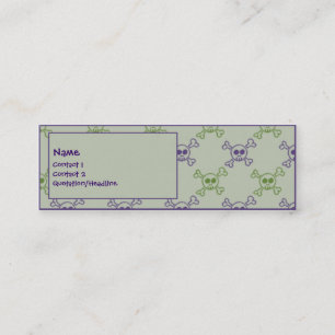Skulls Mini Business Card