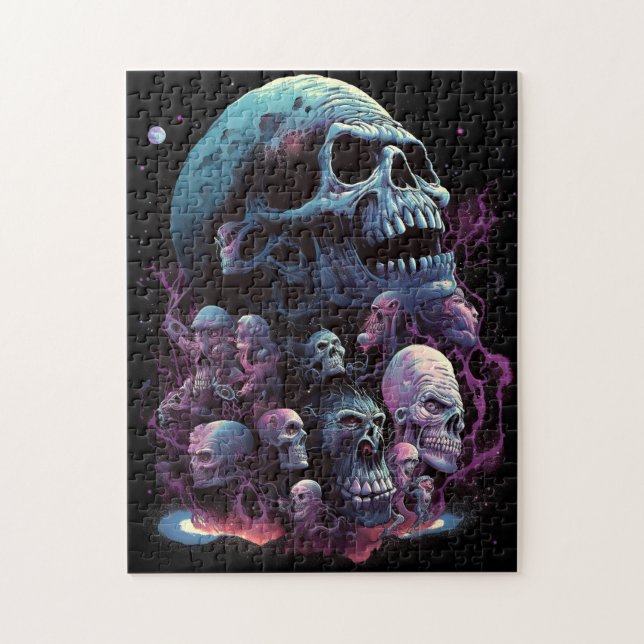 Skulls Monsters Horror Art Jigsaw Puzzle (Vertical)