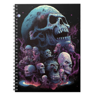 Skulls Monsters Horror Art Notebook