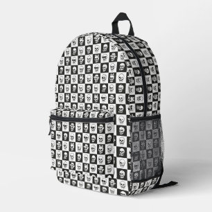Skulls Mosaic Printed Backpack