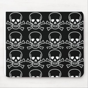 skulls mouse pad