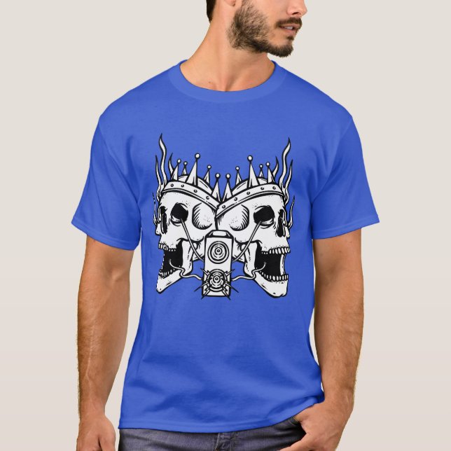 Skulls Music retro T-Shirt (Front)