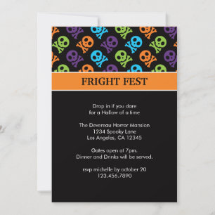 Skulls n Bones Halloween Party Invitation