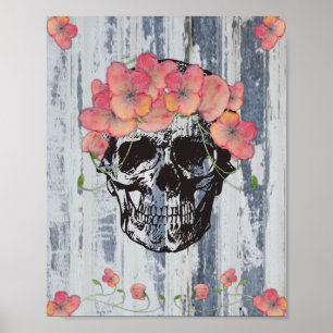 Skulls 'n Poppies Poster