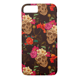 Skulls 'n Roses Pattern iPhone 8/7 Case
