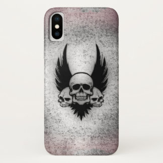 Skulls on Wings iPhone X Case