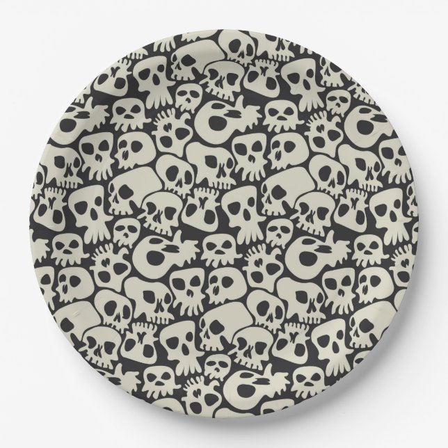 Skulls Paper Plate (Front)