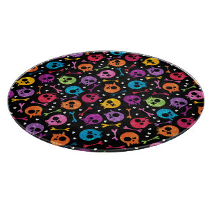 Skulls pattern 2 cutting board