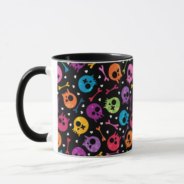 Skulls pattern 2 mug (Left)