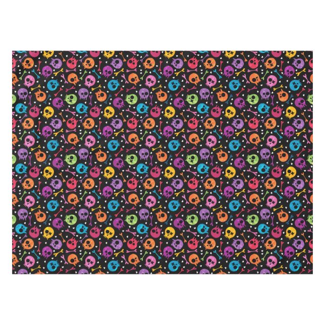 Skulls pattern 2 tablecloth (Front (Horizontal))