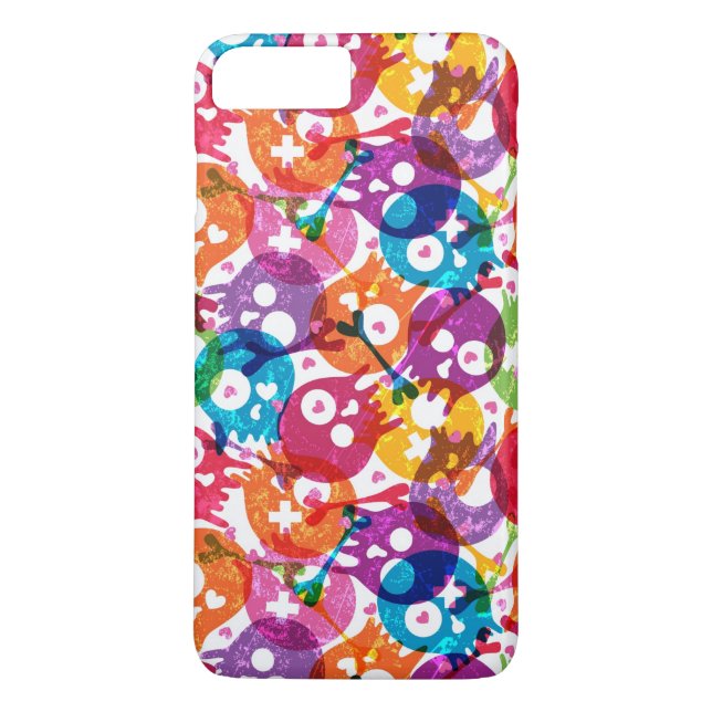 Skulls pattern 3 Case-Mate iPhone case (Back)