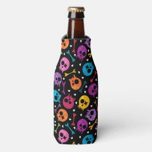 Skulls pattern bottle cooler