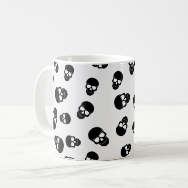 Skulls Pattern  Coffee Mug (Front Left)