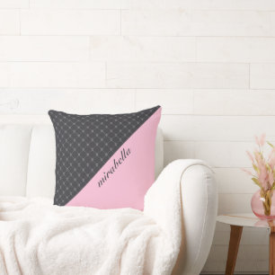 Skulls Pattern Monogrammed Cushion