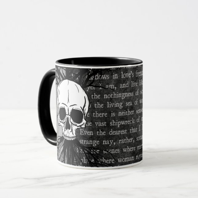 Skulls & Poetry Mug (Front Left)