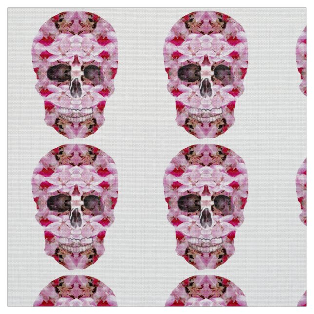 Skulls  Polyester Poplin (60" width) Fabric (Swatch)