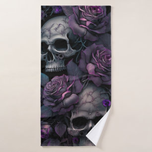 Skulls & Roses Bath Towel Set