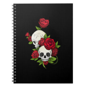 Skulls Roses Día de Muertos Notebook