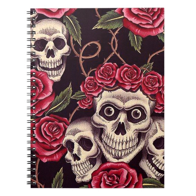Skulls & Roses Notebook (Front)
