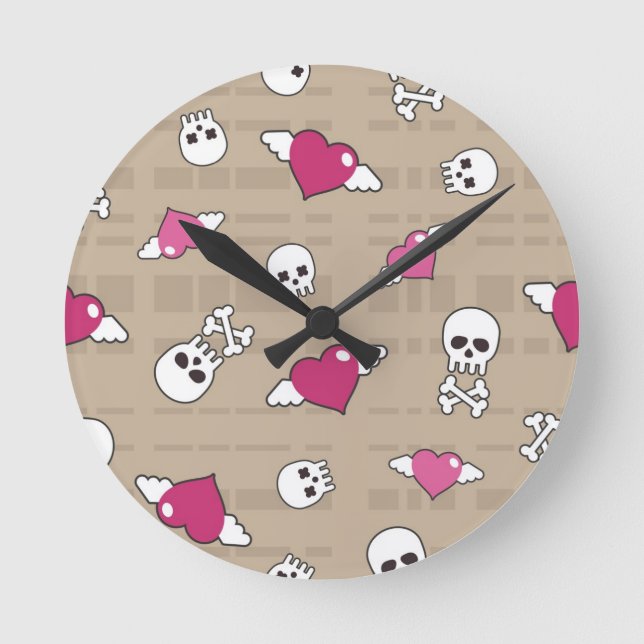 Skulls Round Clock (Front)