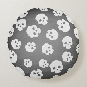 Skulls Round Cushion
