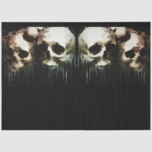 Skulls Rustic 16-2 Decoupage Tissue Paper