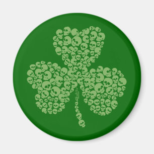 Skulls Shamrock Magnet