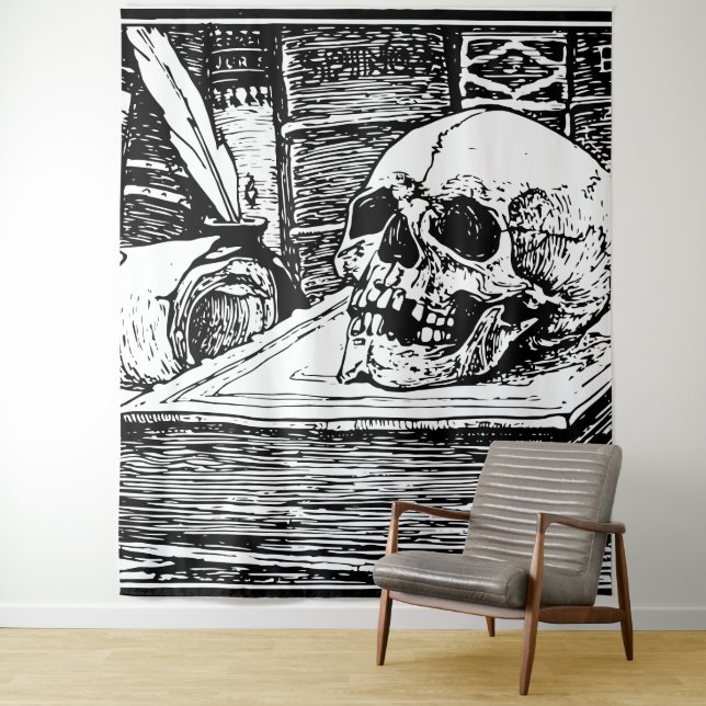 Skulls Tapestry (In Situ)