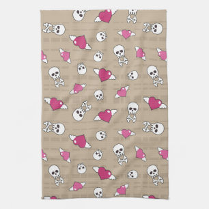 Skulls Tea Towel