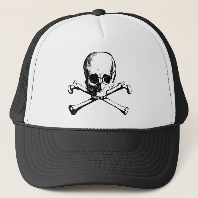 skulls trucker hat (Front)
