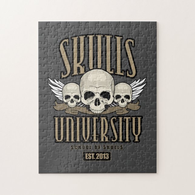 Skulls University Jigsaw Puzzle (Vertical)