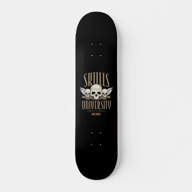 Skulls University Skateboard (Front)