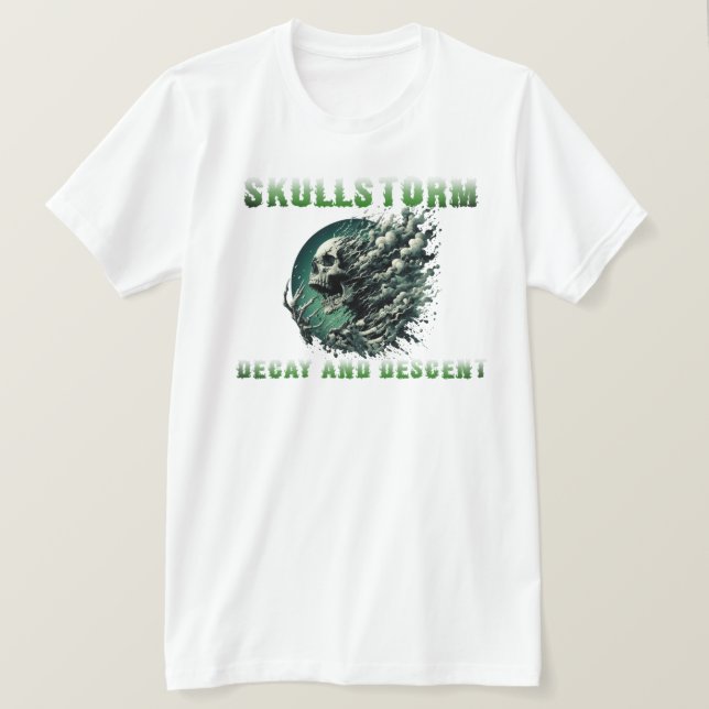  SkullStorm: Decay & Descent T-Shirt (Design Front)