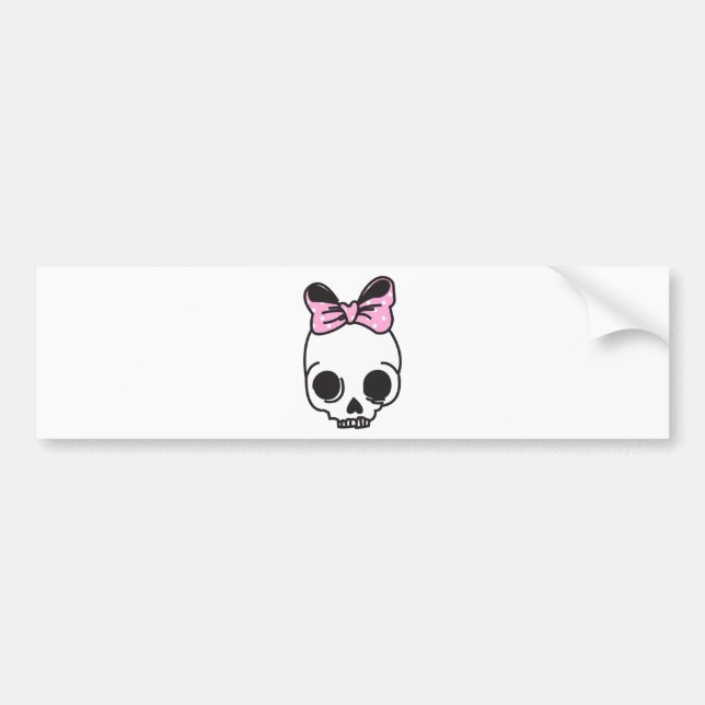skully bumper sticker (Front)