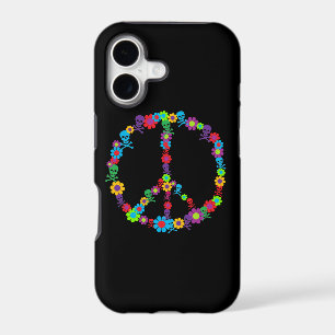 Skully Flower Power Peace Sign