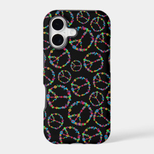 Skully Flower Power Peace Sign