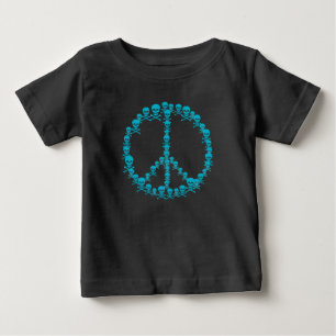 Skully Peace Sign Baby T-Shirt